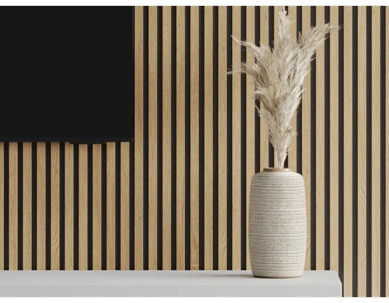 Mexen Lam-B, akustické stenové lamely 275 × 30 cm, HDF doska 4 mm, technická dyha, borovica klasická, S100-275307-3015-012