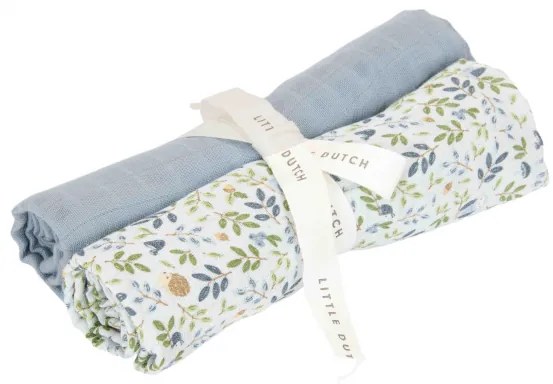 Little Dutch Plienky 70x70cm Forest Adventure & Denim Blue 2ks