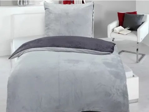 Obliečky Cashmere Touch Wende, strieborná/antracit%