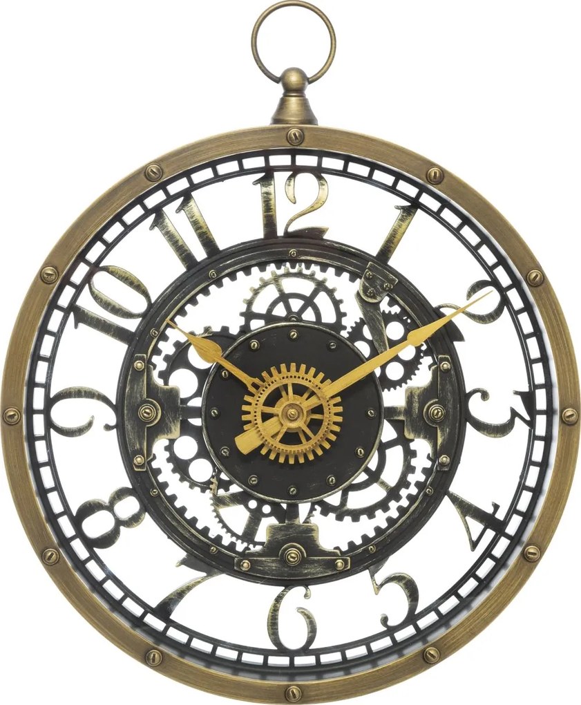 Nástenné hodiny Meca, hnedá