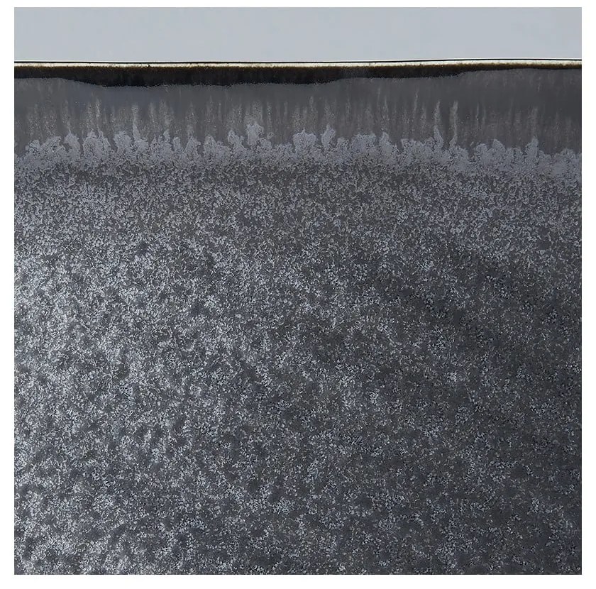 Tmavomodrý keramický tanier MIJ Matt, 33 x 19 cm