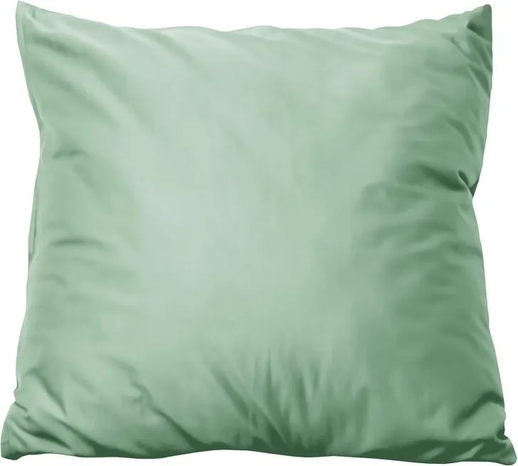 Polášek Povlak na vankúš z bavlneného saténu - Light green | 50 x 50 cm