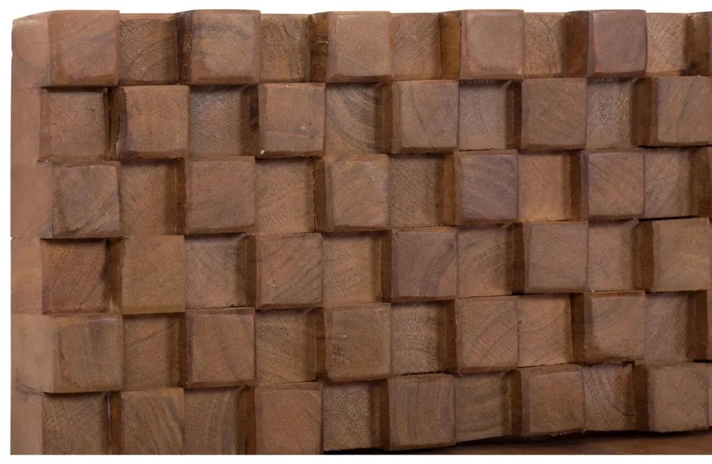 furniture-nabytek.cz - Masívny šatní panel Abadi z akáciového a mangového dreva, lakovaný, hnedý – 40×30×140 cm