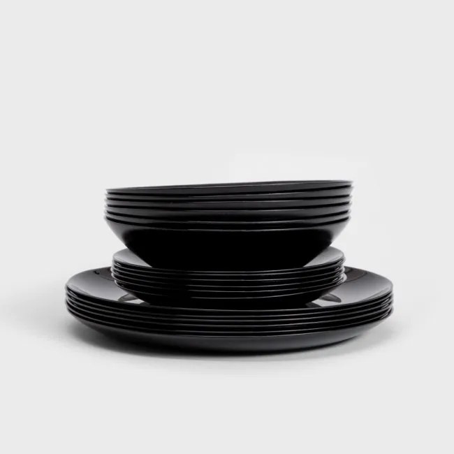 Sada tanierov CAPRI čierna 727634 (18 ks)