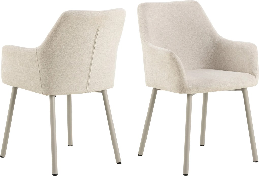 VERA Béžové (tkanina Apia 453)/béžový rám – MODERNÁ ČALÚNENÁ KRESLOVÁ STOLIČKA DO OBÝVAČKY/JEDÁLNE LOFT