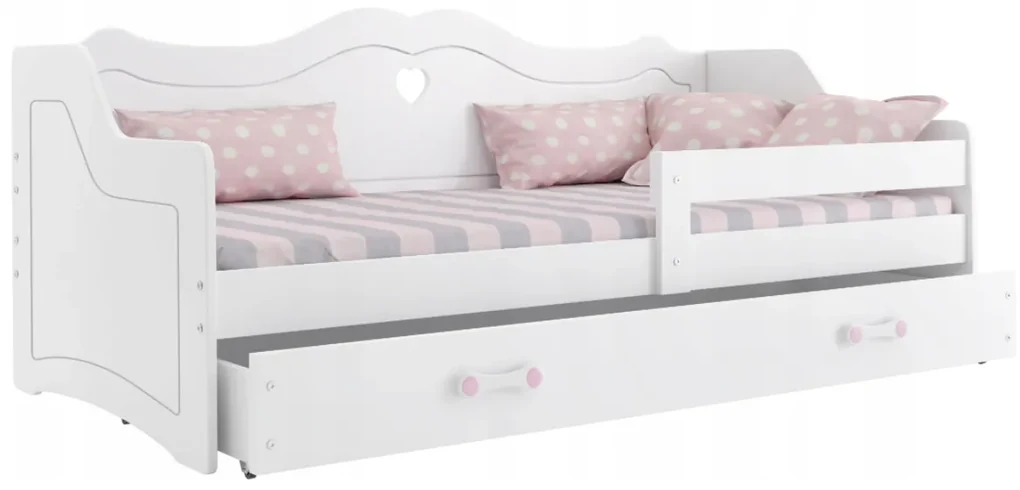 Interbeds Detská posteľ Júlia 160x80 biela + matrac + šuplík