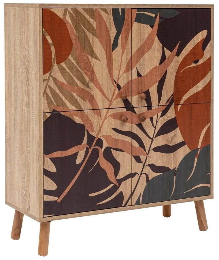 Skrinka v dekore duba v prírodnej farbe 95x111 cm Multilux – Kalune Design