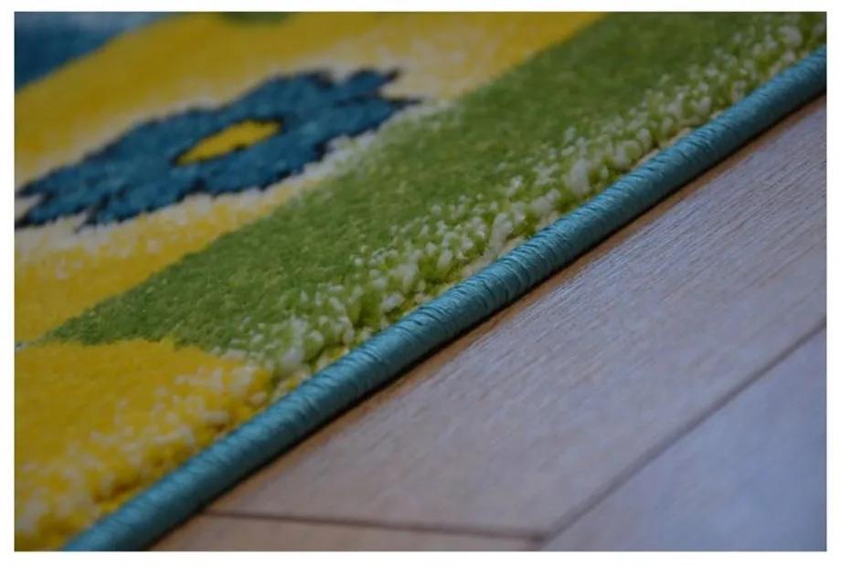Detský kusový koberec Motýle modrý 160x220cm