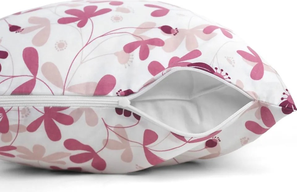 Polášek Bavlnená obliečka na vankúšik - Sivé srdiečka | 70 x 90 cm