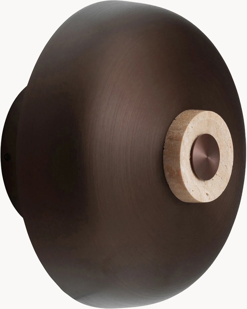 Stmievateľné travertínové nástenné svietidlo Reverse