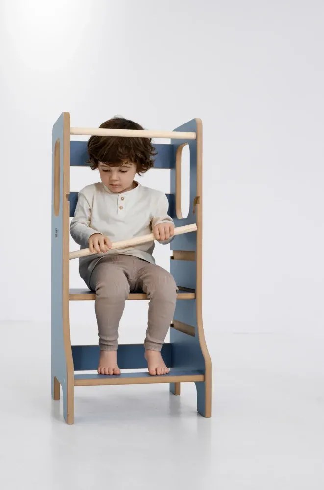 Učiaca veža Montessori pre deti modrá