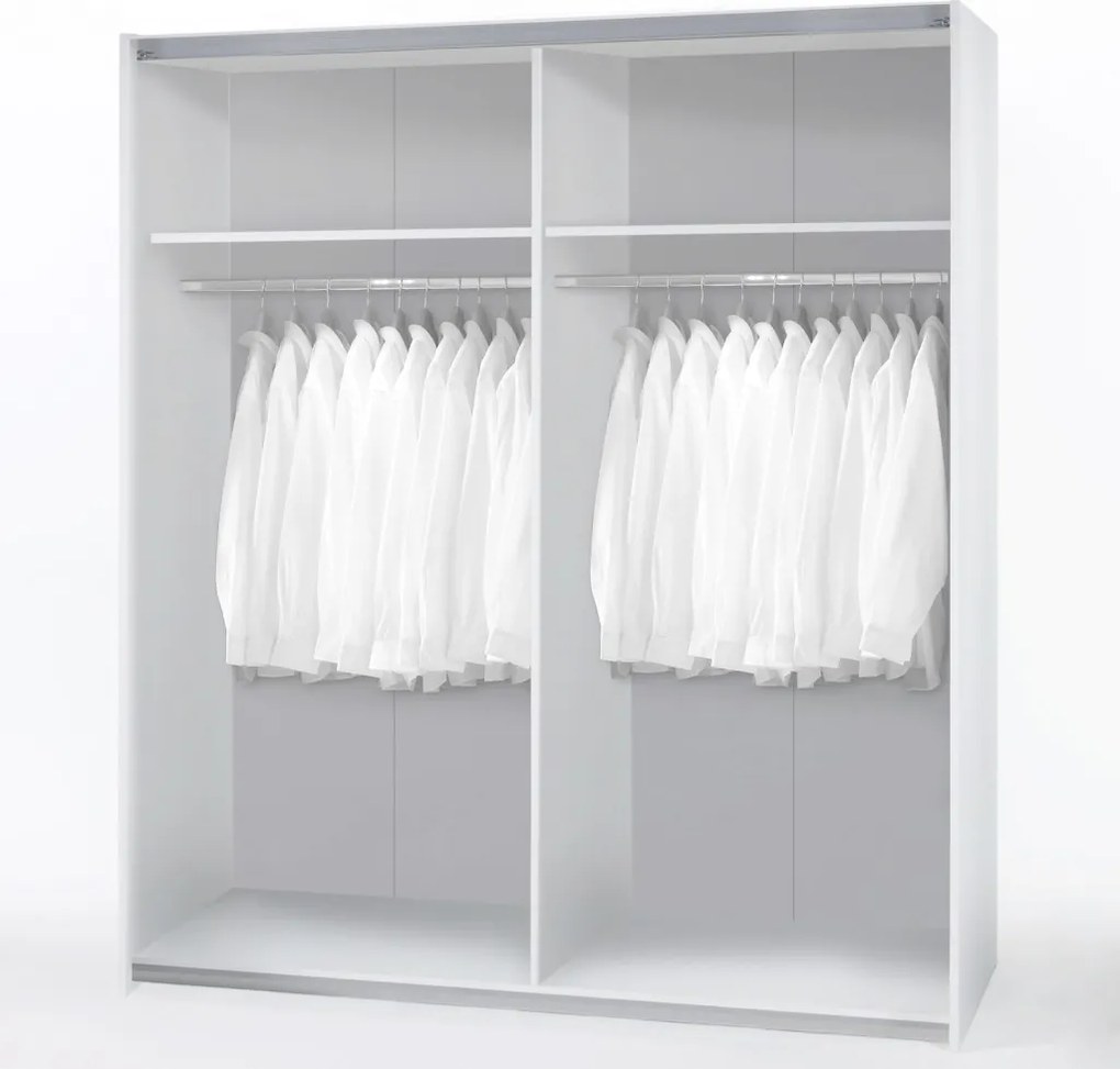 Šatníková skriňa Time 170 cm, grafit/dub