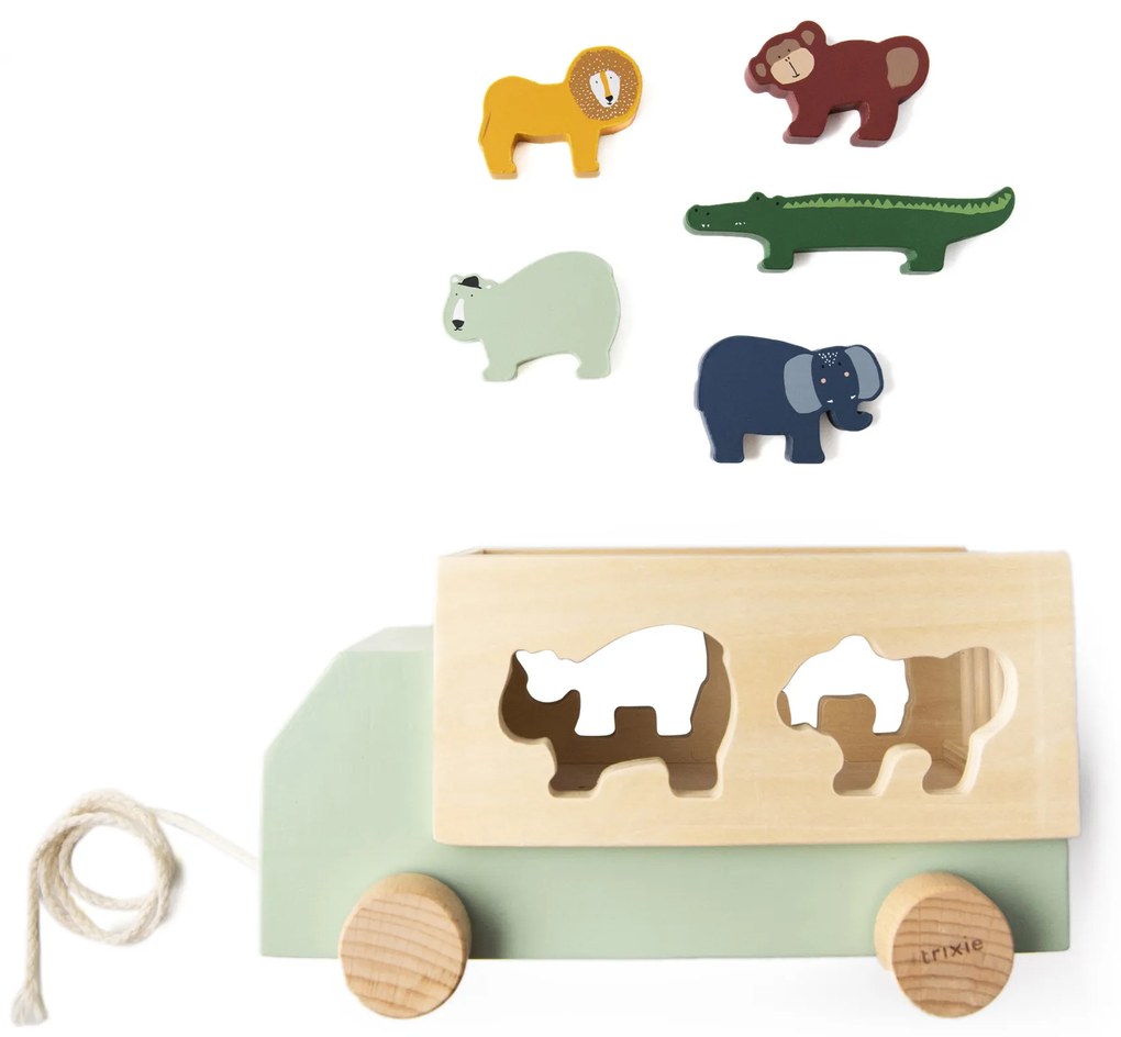 Trixie Drevený truck so zvieratkami