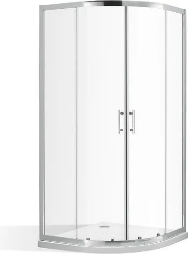 Roltechnik Outlet Štvrťkruhový sprchový kút OBR2 - bez vaničky ROTH-Variant: rozmery: 80x80 cm - (OBR2/80x80 - 4000701), ROTH-Profily: profily: brill…