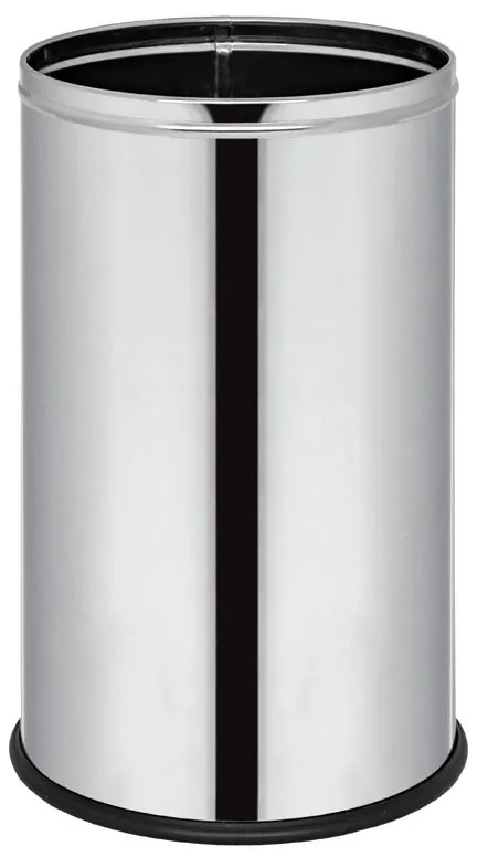 Kancelársky odpadkový kôš 18 L, nerez lesklý