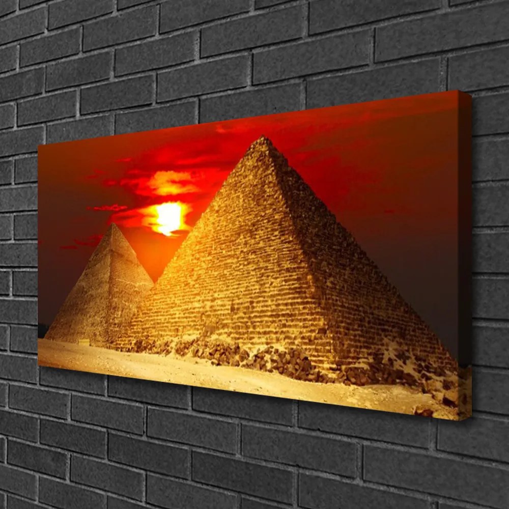 Obraz na plátne Pyramídy architektúra 120x60 cm