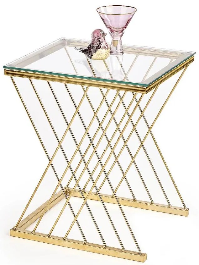 Stolík Nancy zlatý