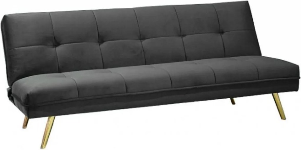 AKCIA Sivá rozkladacia pohovka MORITZ VELVET II. akosť