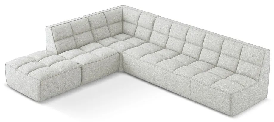 Krémovobiela modulárna rohová pohovka (variabilná) Kalai – Makamii