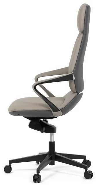 Autronic BONTEC Kancelárske kreslo, synchrónny mechanizmus, šedá ekokoža, KA-T8426 GREY Farba: Modrá