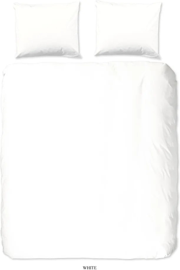 Biele bavlnené obliečky na dvojlôžko Good Morning Universal, 200 x 220 cm