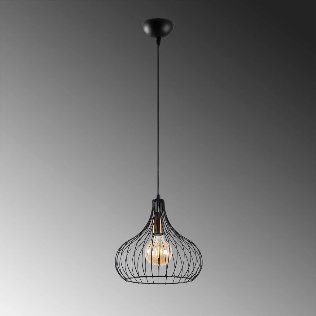 Závesné svietidlo Teldamla II čierne