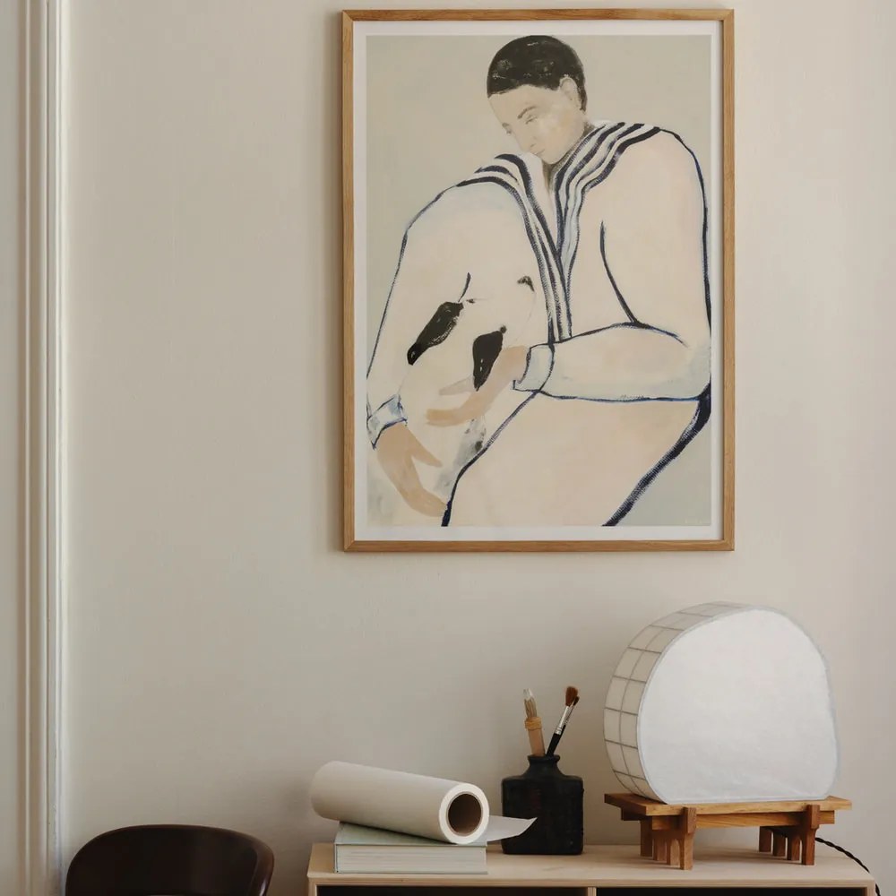 The Poster Club Plagát Man and Dog by Sofia Lind 50x70 cm