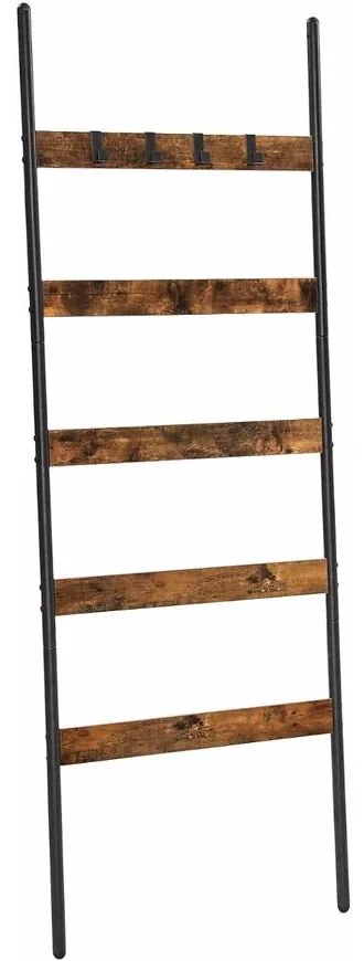 Rebrík Rustic 2 hnedý/čierny 60x176 cm