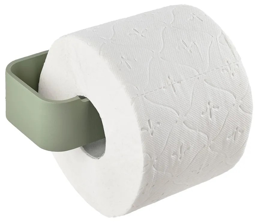 Svetlozelený nástenný kovový držiak na toaletný papier Ume – Zone