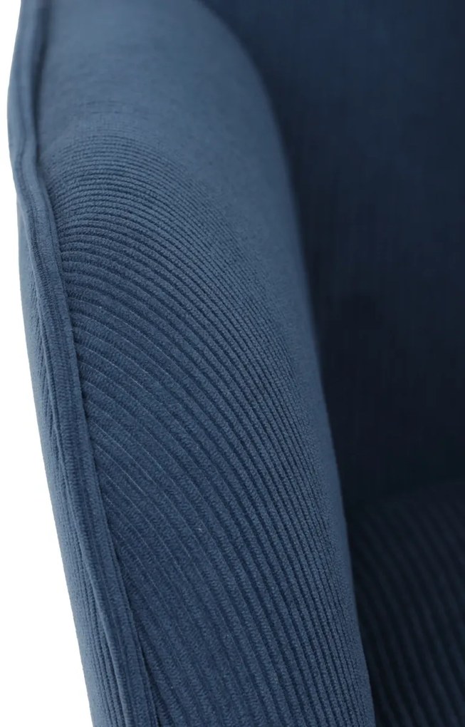 Kreslo ušiak BLUE2, modrá