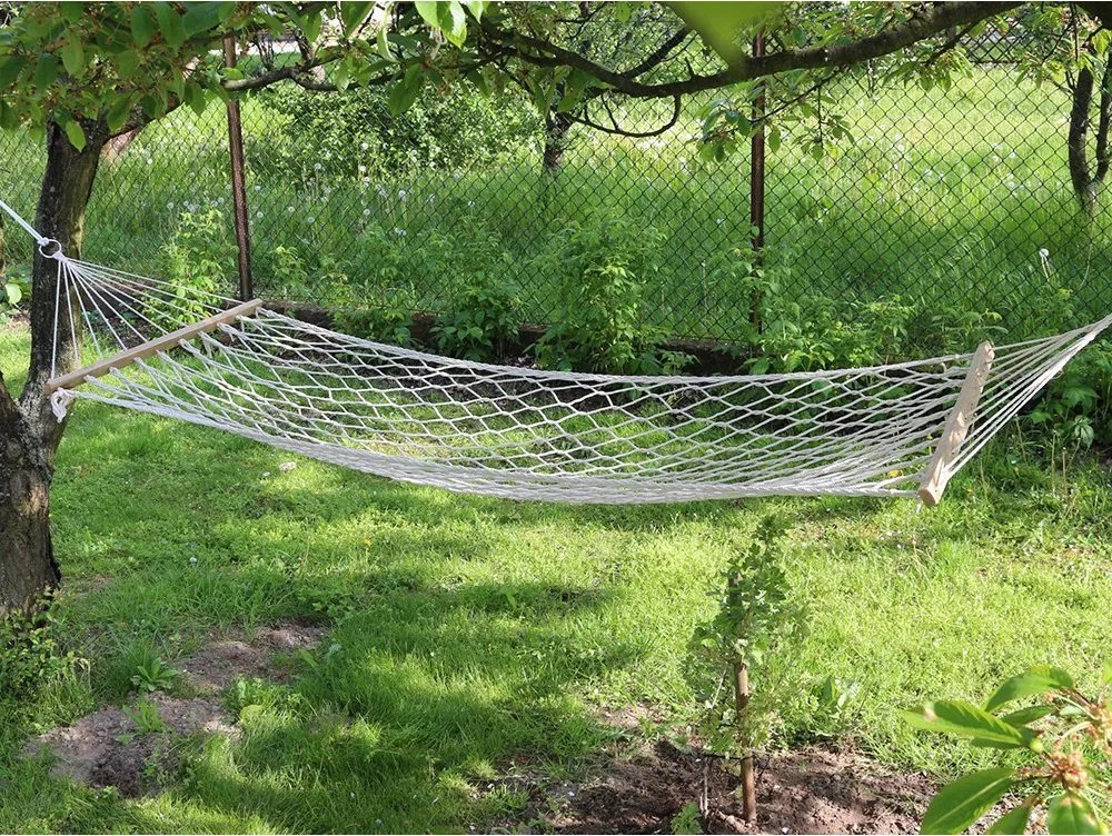 Biela hojdacia sieť GARDEN