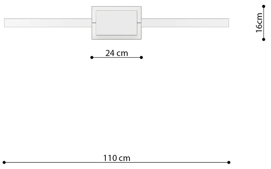 Závesné LED svietidlo Rio 110, 1x LED 70w, 3000k, b