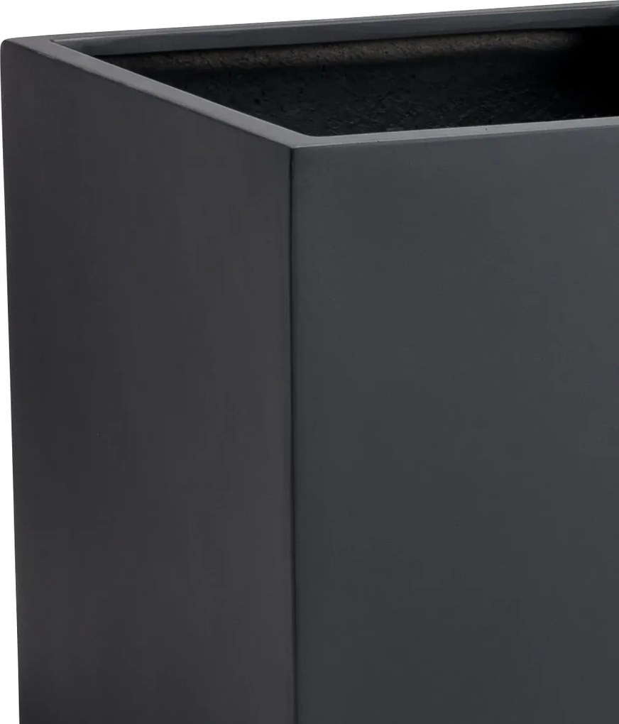 Kvetináč BLOCK, sklolaminát, 50x50x50 cm, antracit