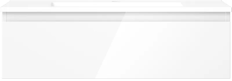 Mexen Orio, kúpeľňová skrinka 80 cm s umývadlom Otis, 1 zásuvka, biela lesklá, 91A10-08023-1-BF00-W18M00