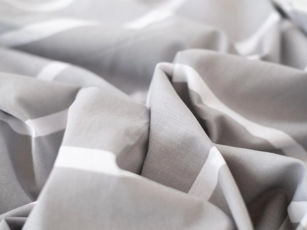 Obliečka na vankúš 70 × 90 cm – Kamala tmavosivé / biele