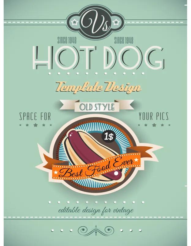 Ceduľa Hot Dog Best Food Ever