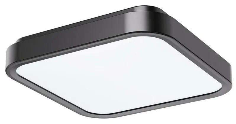 Rabalux 71255 kúpeľňové stropné LED svietidlo Samira 25 x 25 cm, čierna