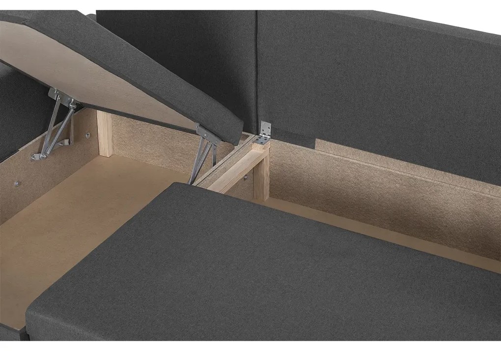 MEGA AKCE Rozkládací rohová sedací souprava DORIS Světle Šedá