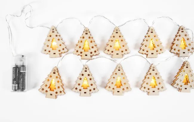 LED girlanda CD009 drevené stromčeky