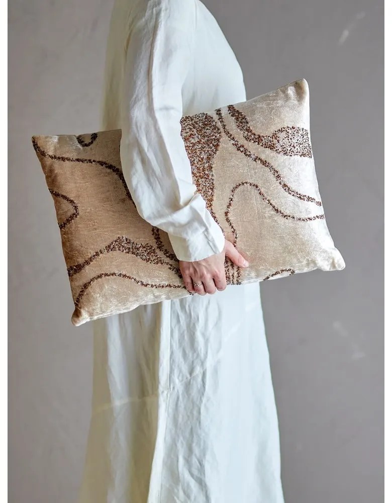 Dekoračný vankúš s prímesou bavlny 35x50 cm Adelona – Bloomingville