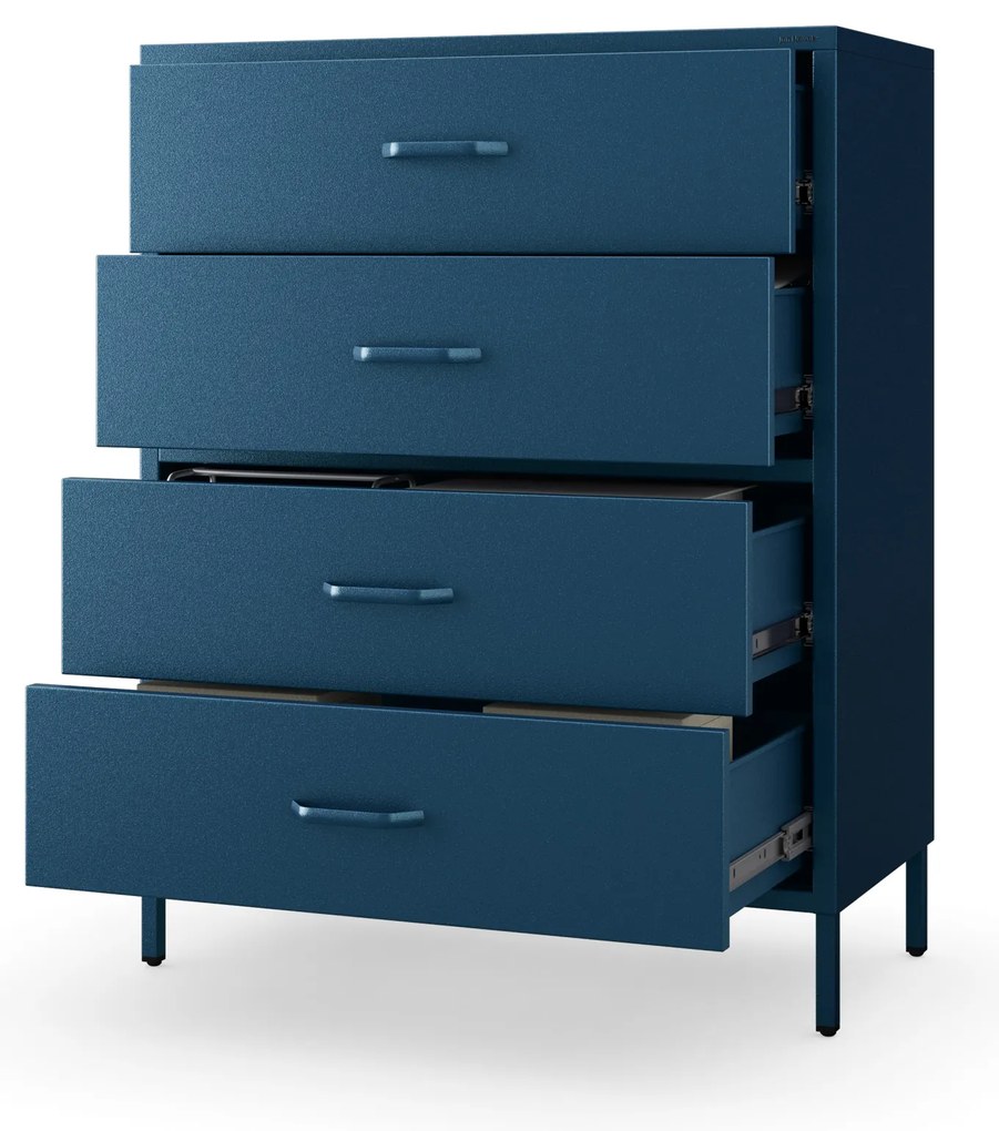 Komoda CARLA, 800 x 1015 x 400 mm, Modern: tmavomodrá farba