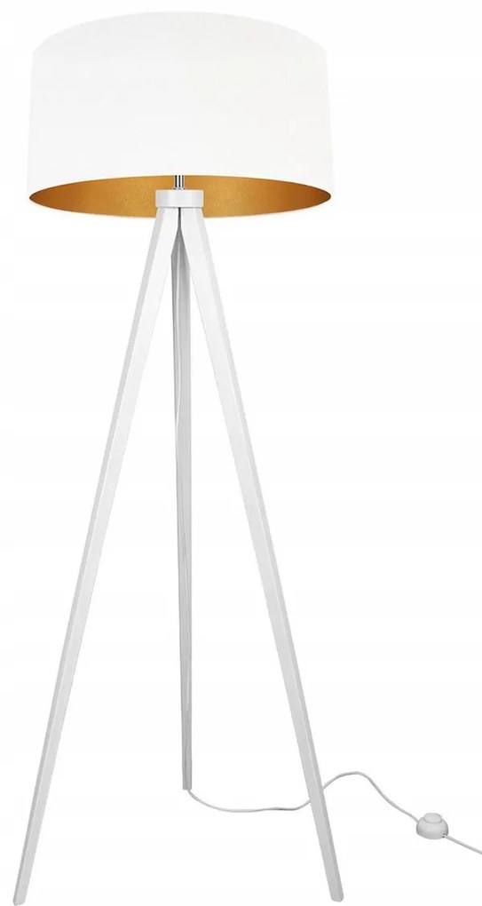 Stojacia lampa Mediolan, 1x textilné tienidlo (výber z 10 farieb), (výber zo 6 farieb konštrukcie), g