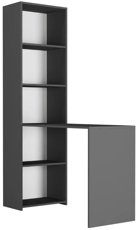 Písací stôl s regálom MODERN B-50S – 120 x 50 x 180 cm - rôzne farebné prevedenia artisan mix antracit