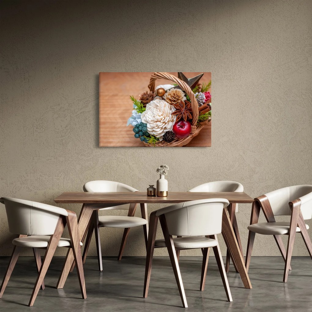 Obraz prúteného koša (90x60 cm)