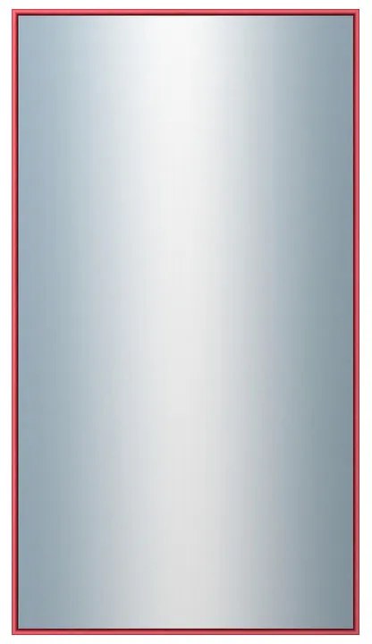 DANTIK - Zrkadlo v rámu, rozmer s rámom 50x90 cm z lišty Hliník červená m. (7002244)