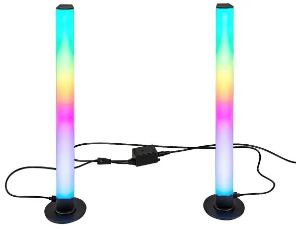 Rabalux 76014 - SADA 2x LED RGB Stmievateľná stolná lampa PACO LED/5W/5V