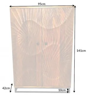 Komoda/Bar 40955 95cm Scorpion Drevo Mango  - Komfort-nábytok