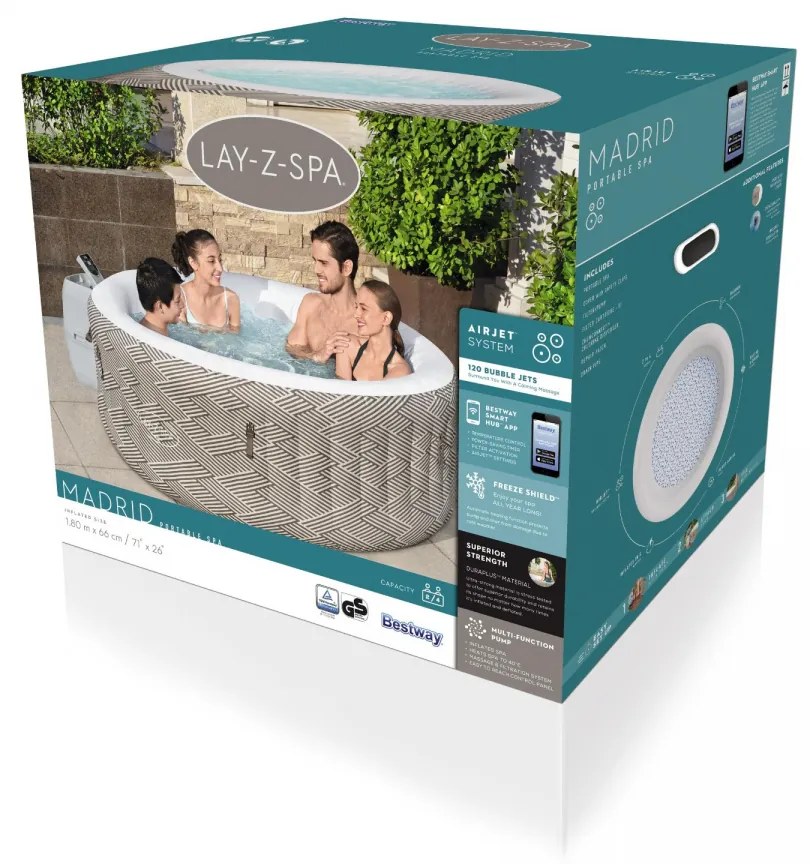 Vírivka Lay-Z-Spa Madrid Jacuzzi BESTWAY - 60055