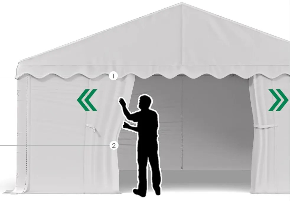 Bestent Skladová hala/ garáž 3x6x2m Comfort PE 240g