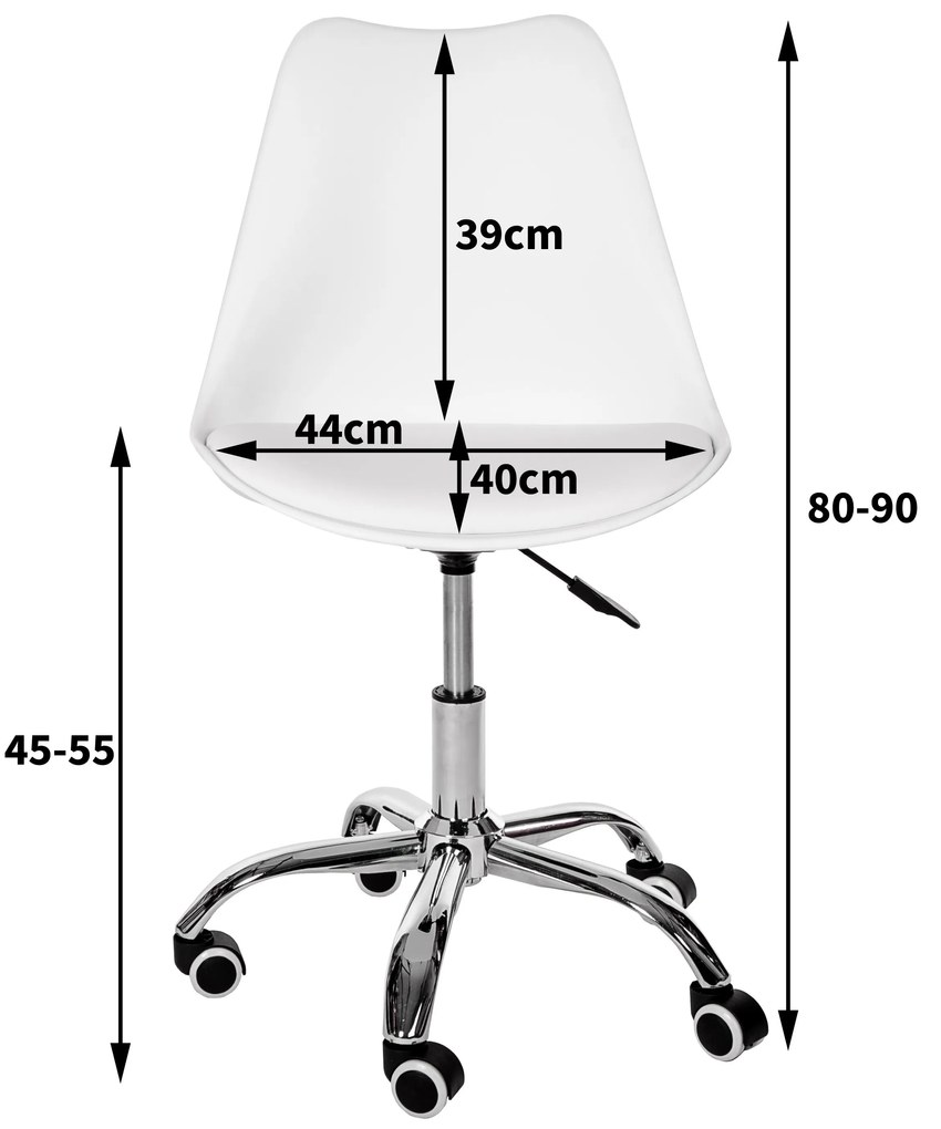 Kancelárska stolička Feruz (biela). Vlastná spoľahlivá doprava až k Vám domov. 1069104